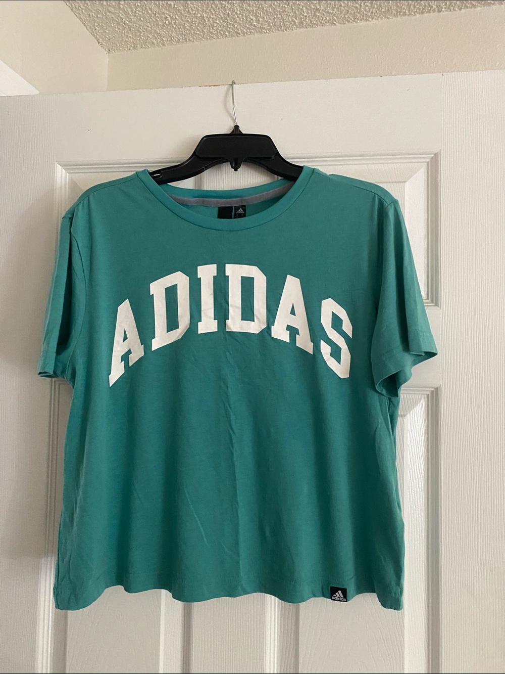 adidas Teal Short Sleeve Logo Tee